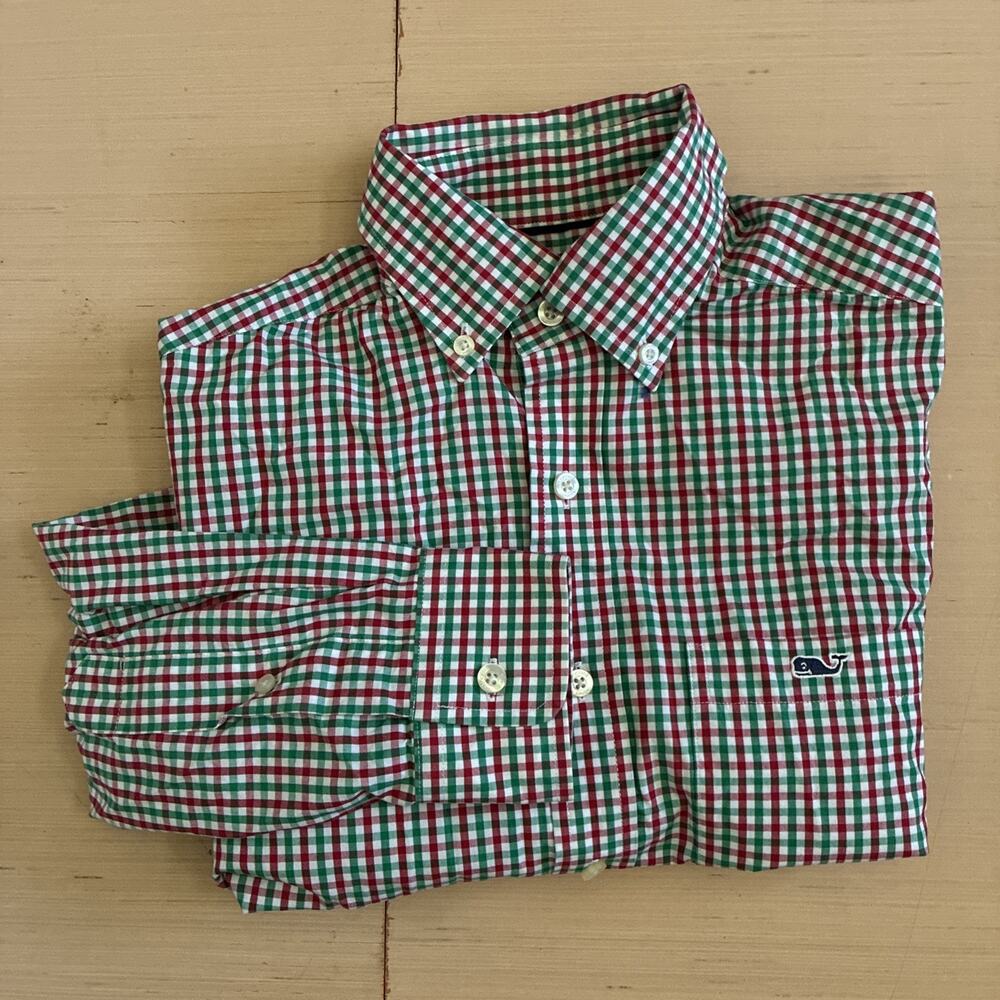 Vineyard Vines Men's Size XS Slim Fit Button Down Check Long Sleeve Tucker Shirt